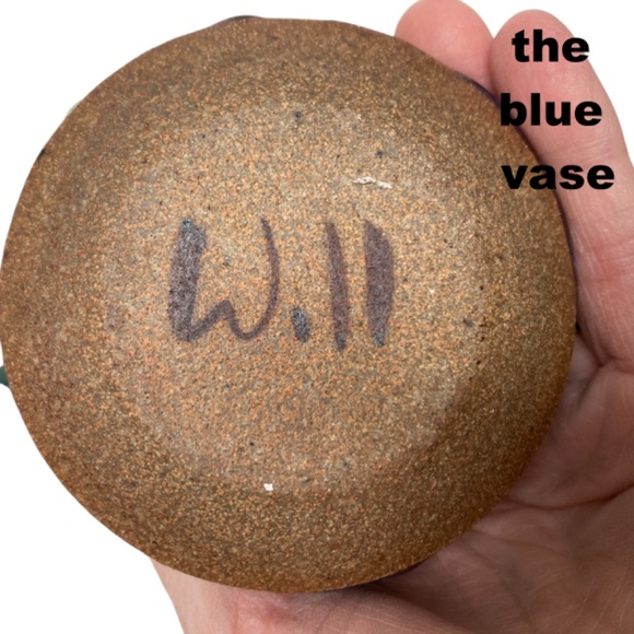 vases jars 4 small bud handmade red blue green ceramic 4" - Picture 4 of 16